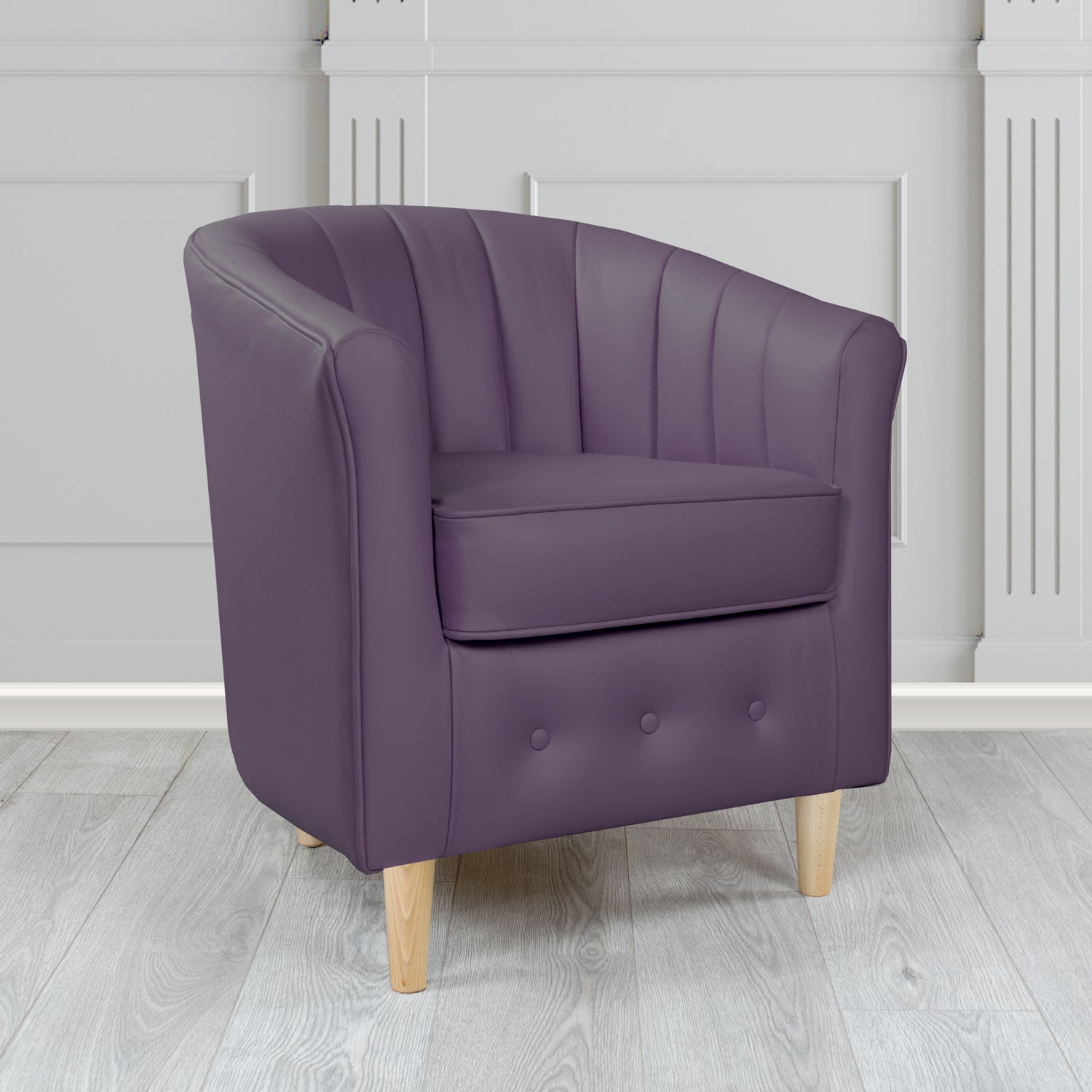 Doha Tub Chair in Shelly Crib 5 Genuine Leather