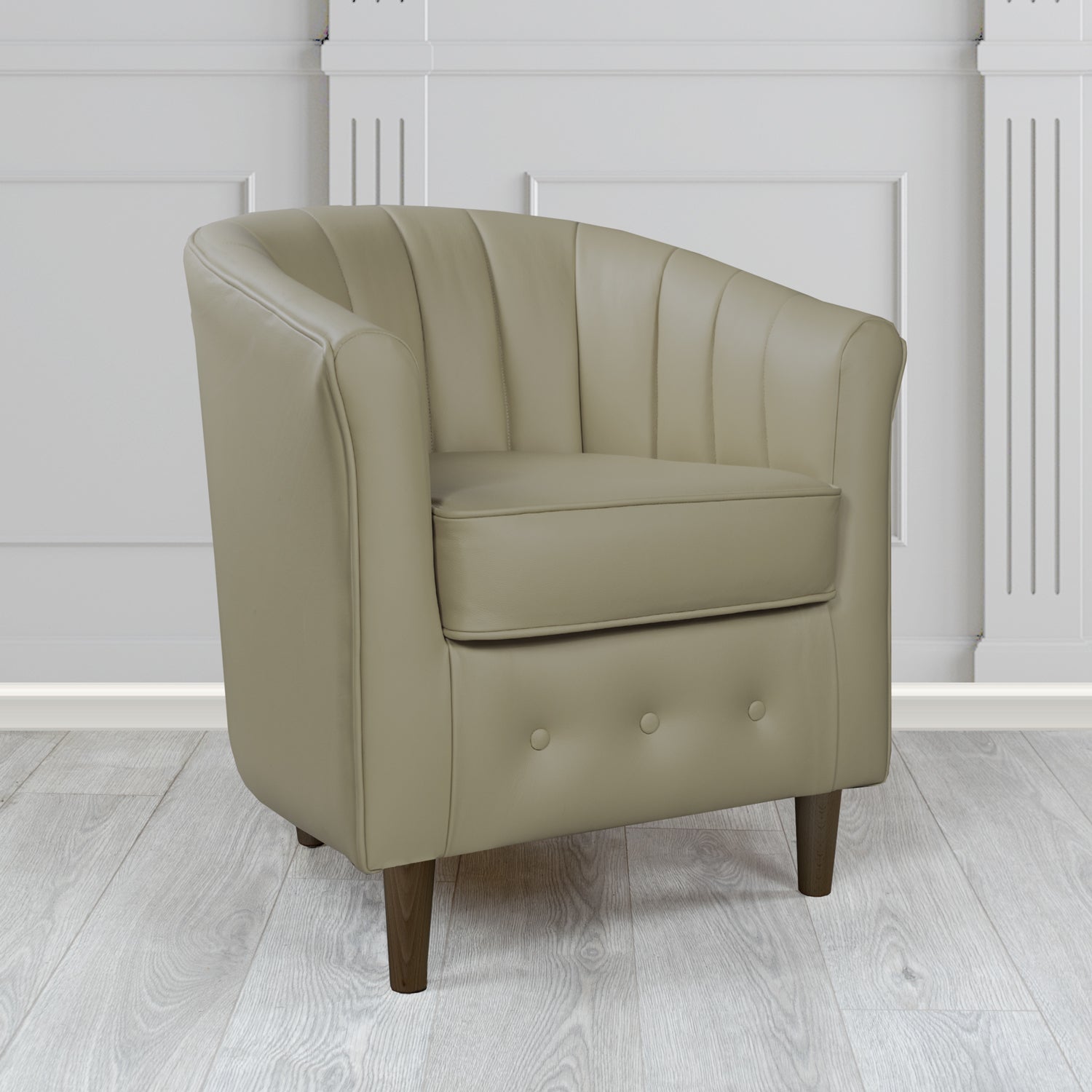 Doha Tub Chair in Shelly Crib 5 Genuine Leather