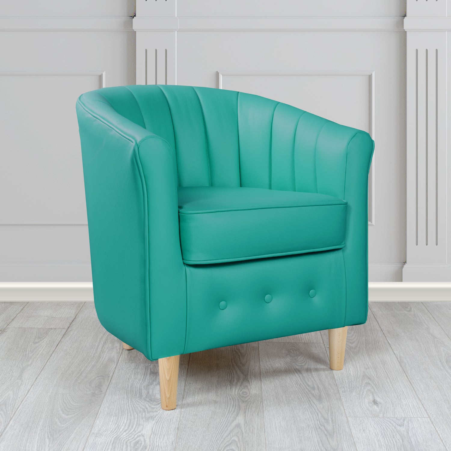 Doha Tub Chair in Shelly Crib 5 Genuine Leather