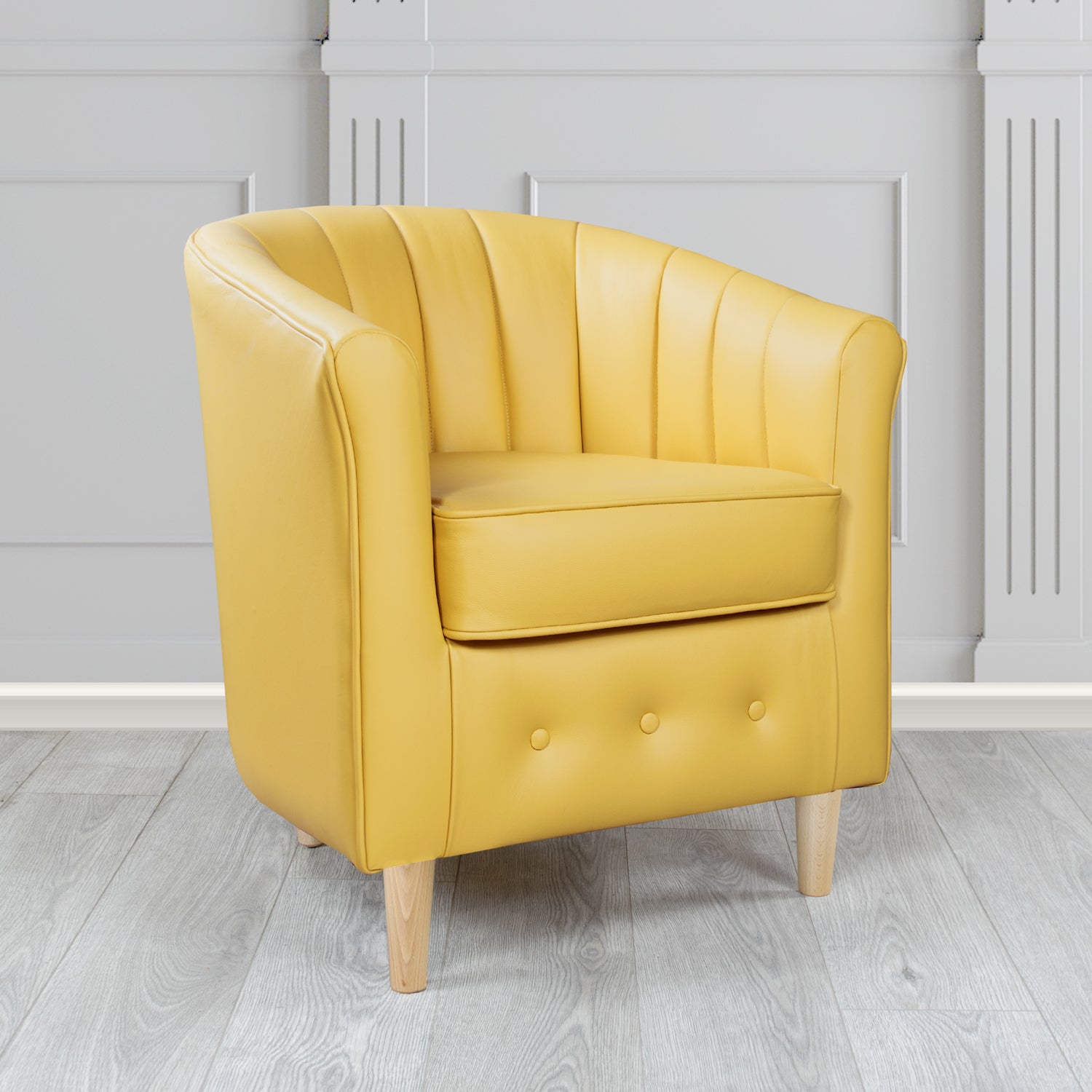 Doha Tub Chair in Shelly Crib 5 Genuine Leather