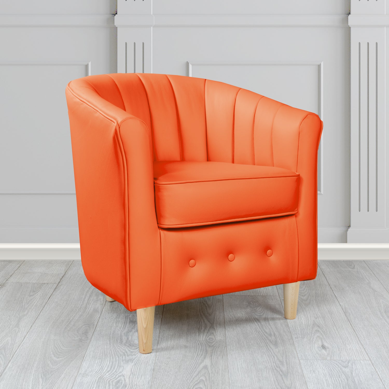 Doha Tub Chair in Shelly Crib 5 Genuine Leather