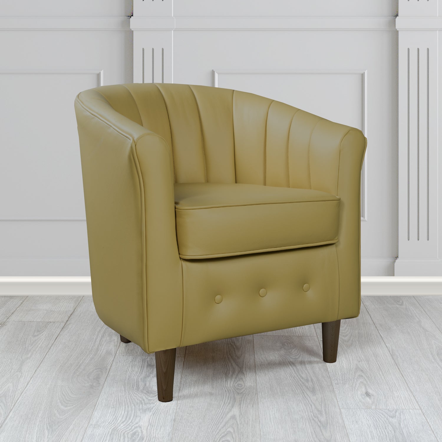 Doha Tub Chair in Shelly Crib 5 Genuine Leather
