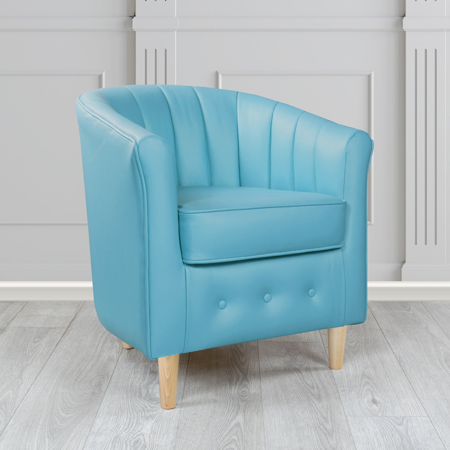 Doha Tub Chair in Shelly Crib 5 Genuine Leather