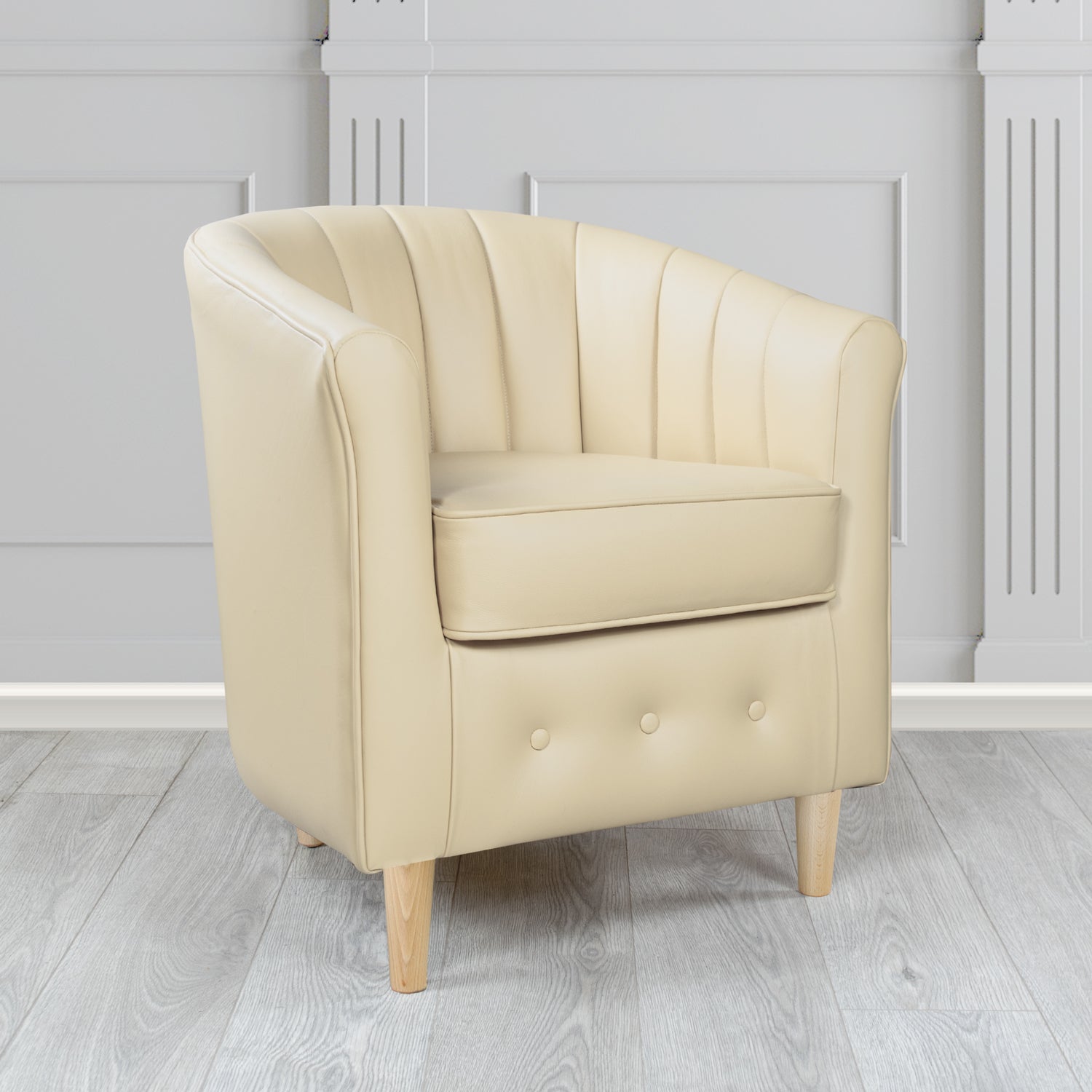 Doha Tub Chair in Shelly Crib 5 Genuine Leather