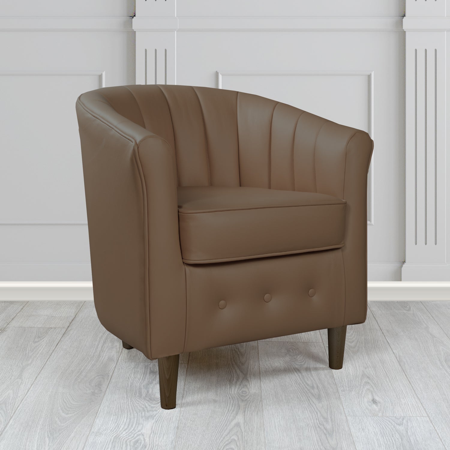 Doha Tub Chair in Shelly Crib 5 Genuine Leather