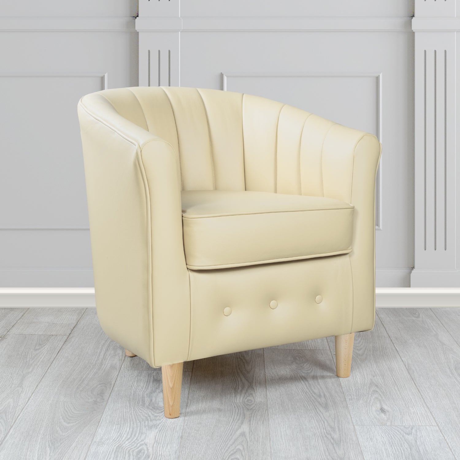 Doha Tub Chair in Shelly Crib 5 Genuine Leather