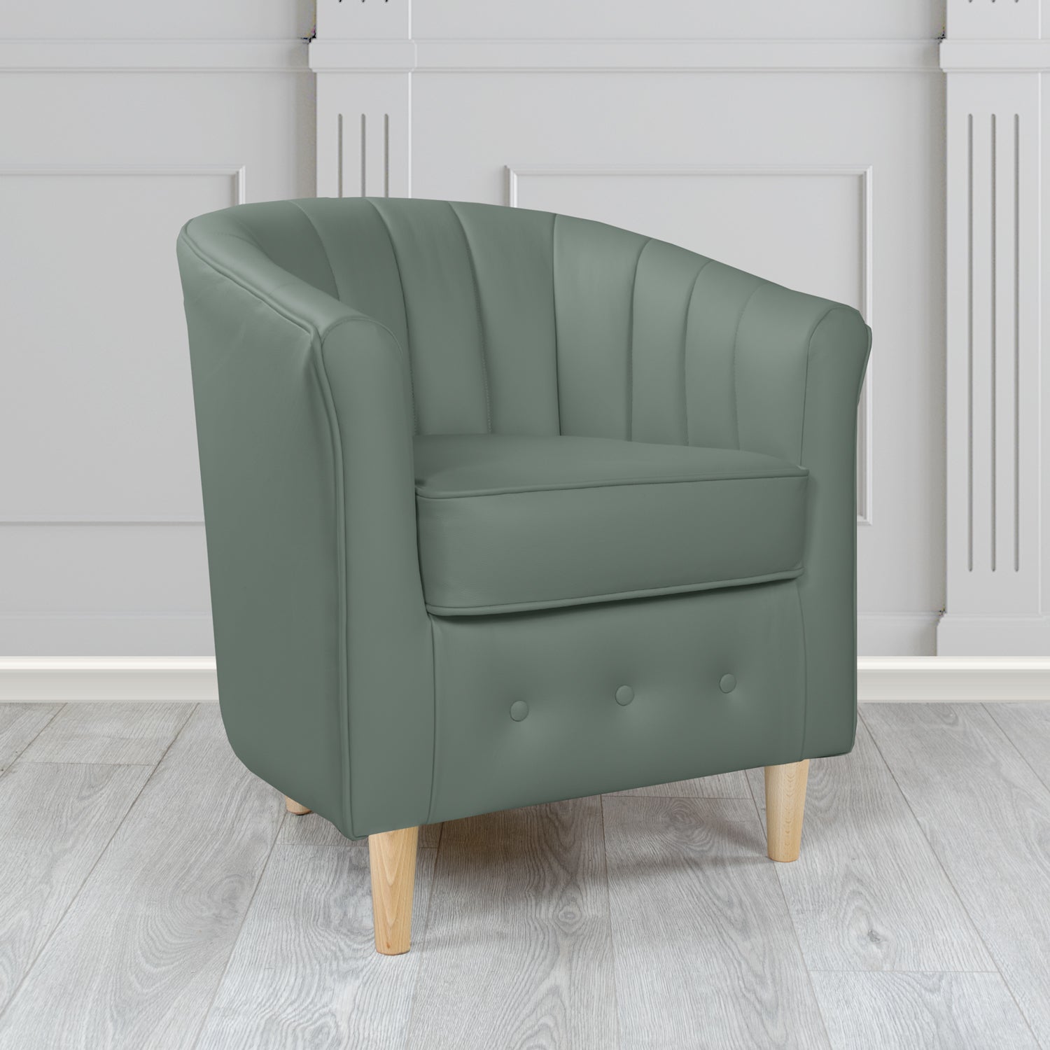 Doha Tub Chair in Shelly Crib 5 Genuine Leather