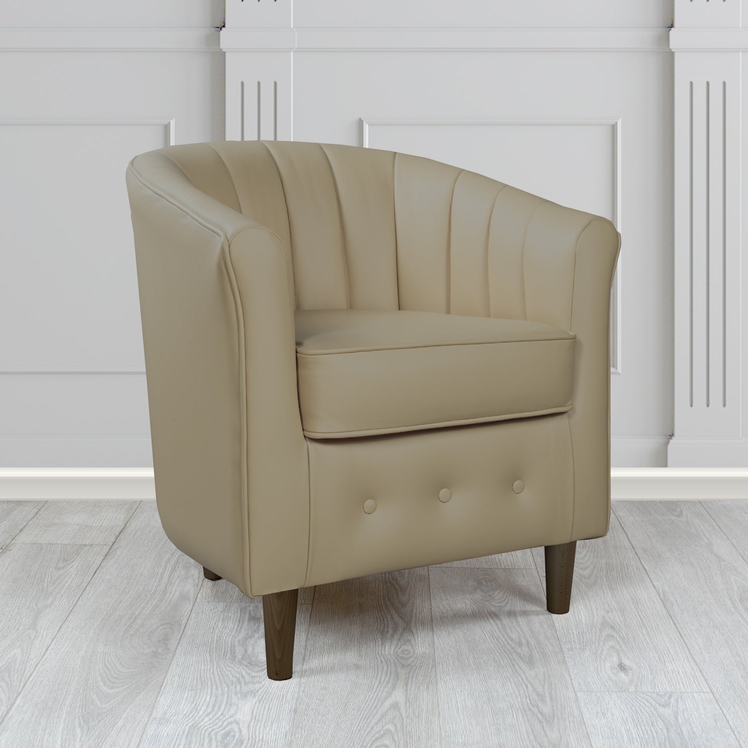 Doha Tub Chair in Shelly Crib 5 Genuine Leather
