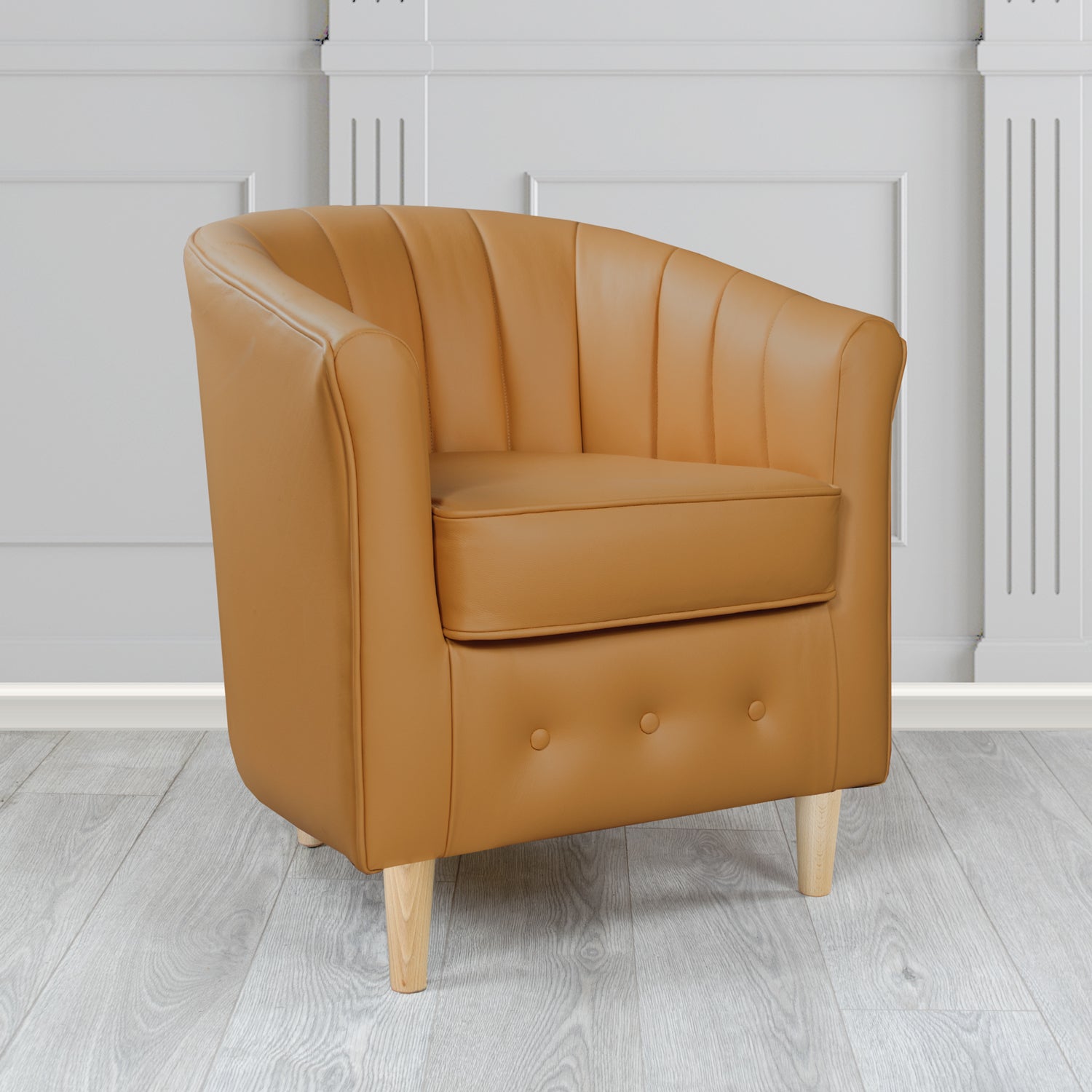 Doha Tub Chair in Shelly Crib 5 Genuine Leather