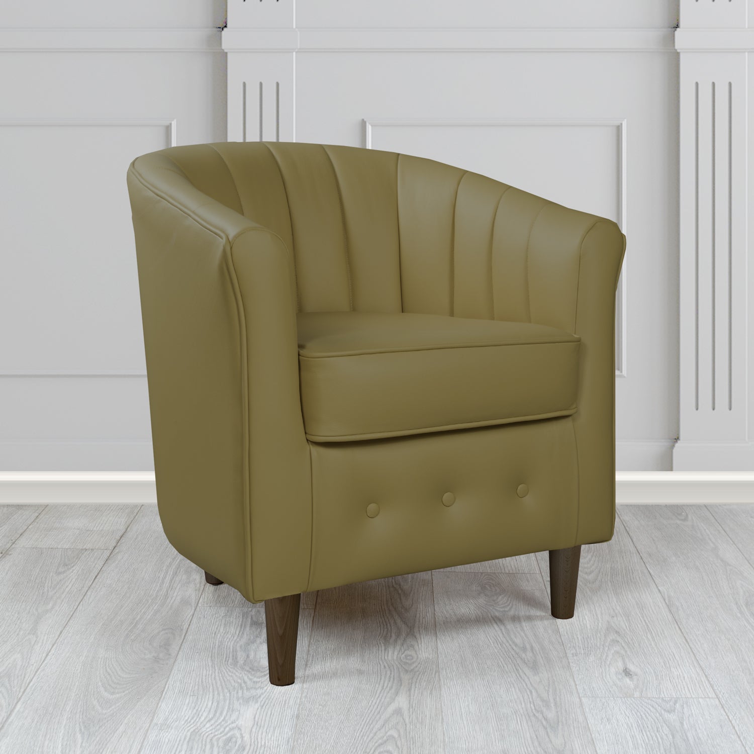 Doha Tub Chair in Shelly Crib 5 Genuine Leather
