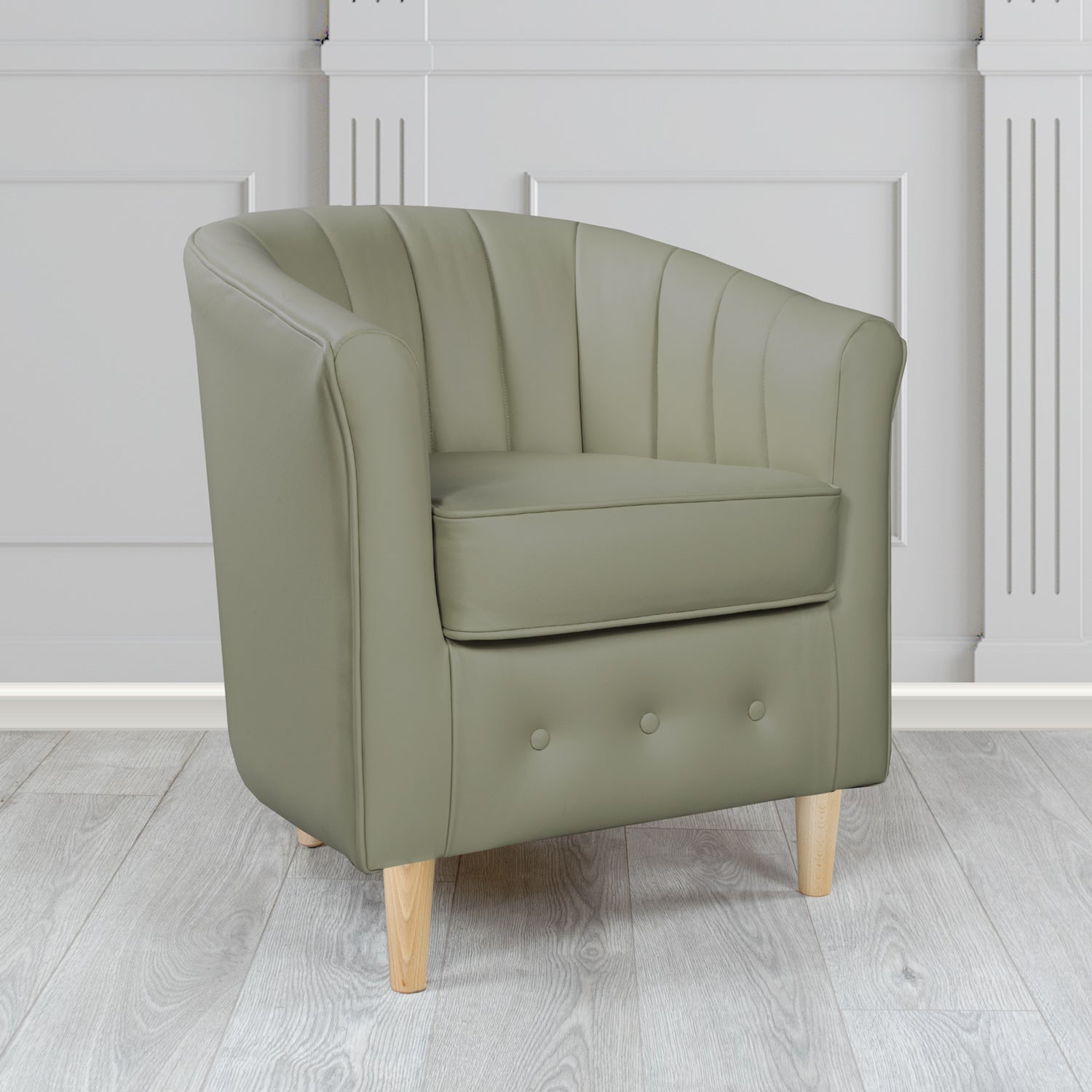 Doha Tub Chair in Shelly Crib 5 Genuine Leather