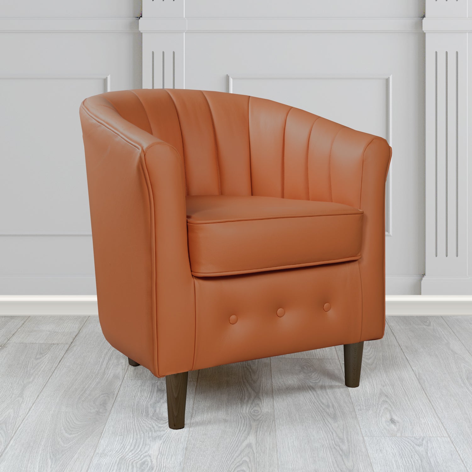 Doha Tub Chair in Shelly Crib 5 Genuine Leather