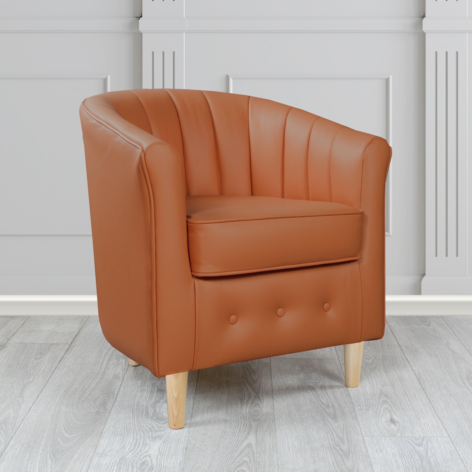 Doha Tub Chair in Shelly Crib 5 Genuine Leather