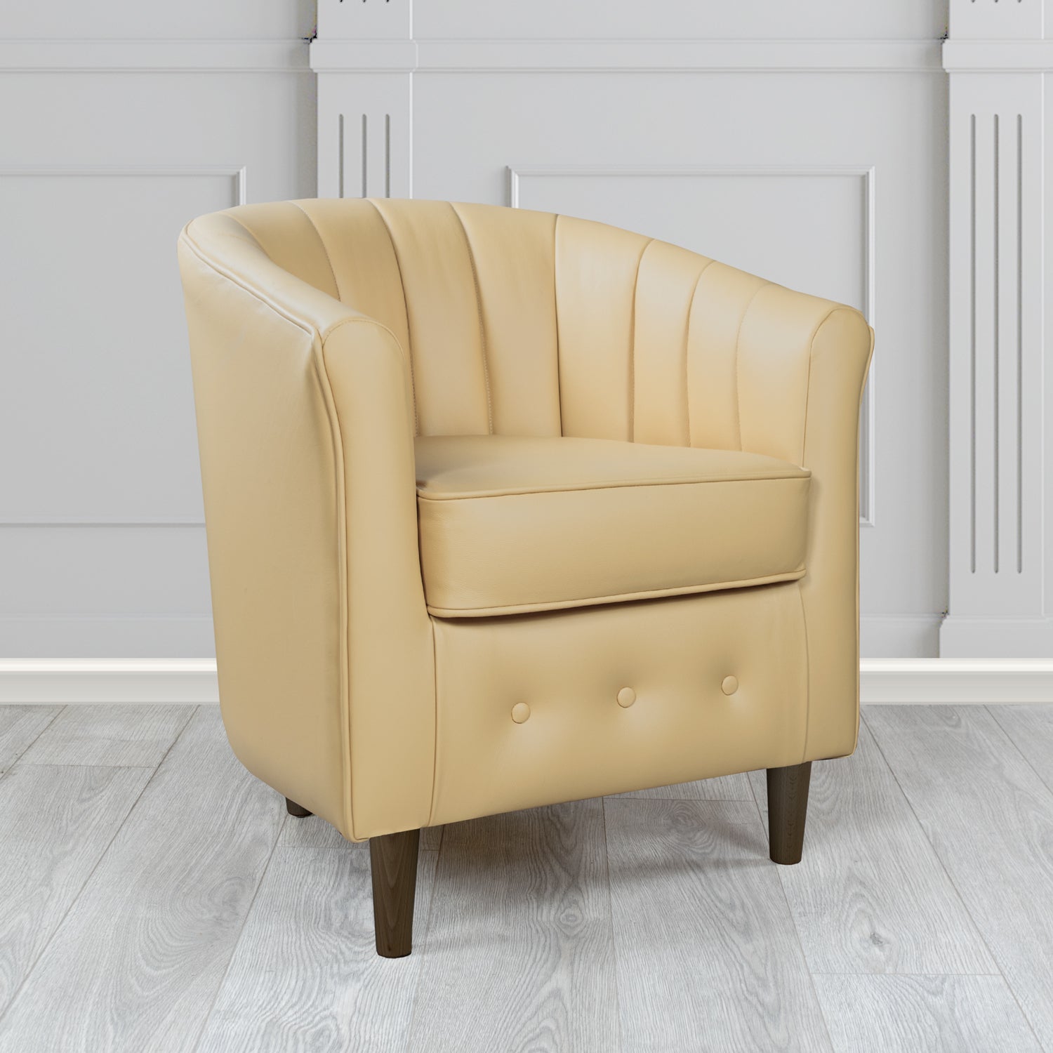 Doha Tub Chair in Shelly Crib 5 Genuine Leather