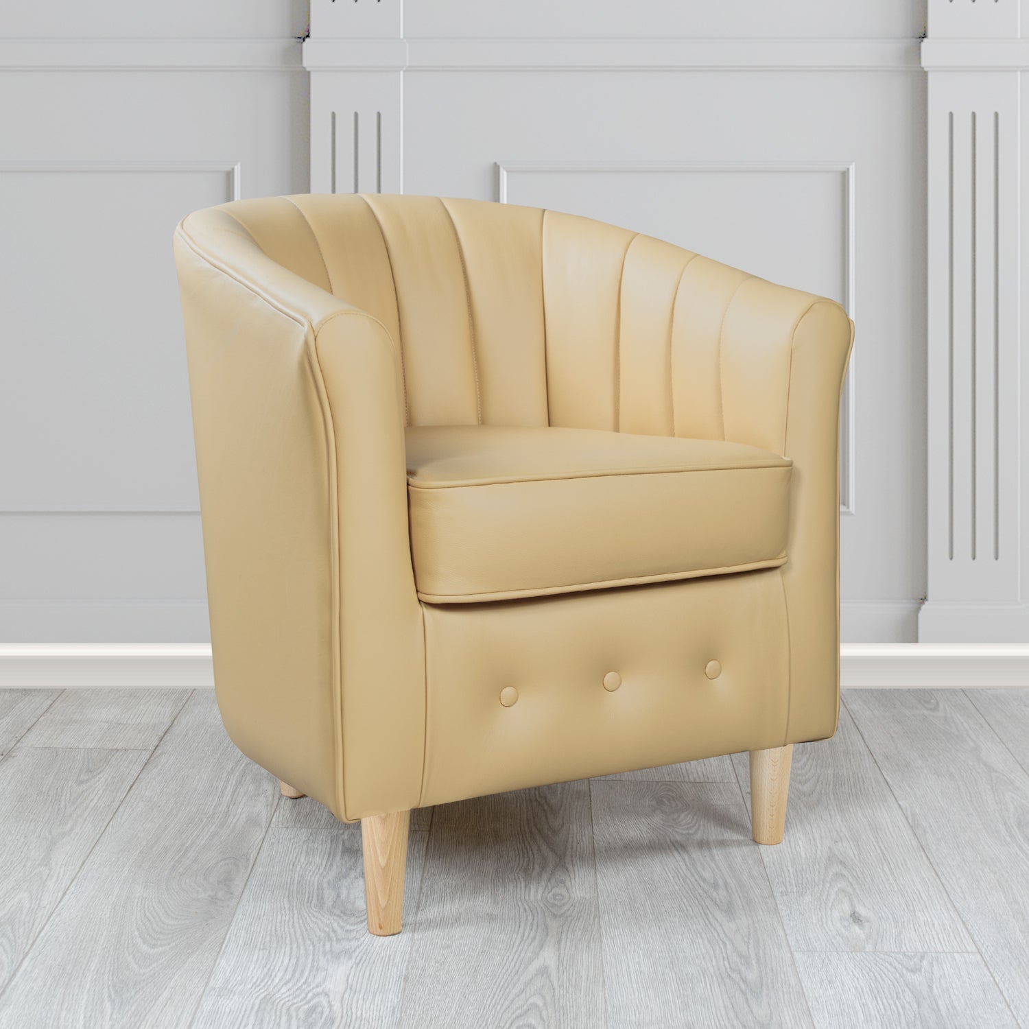 Doha Tub Chair in Shelly Crib 5 Genuine Leather