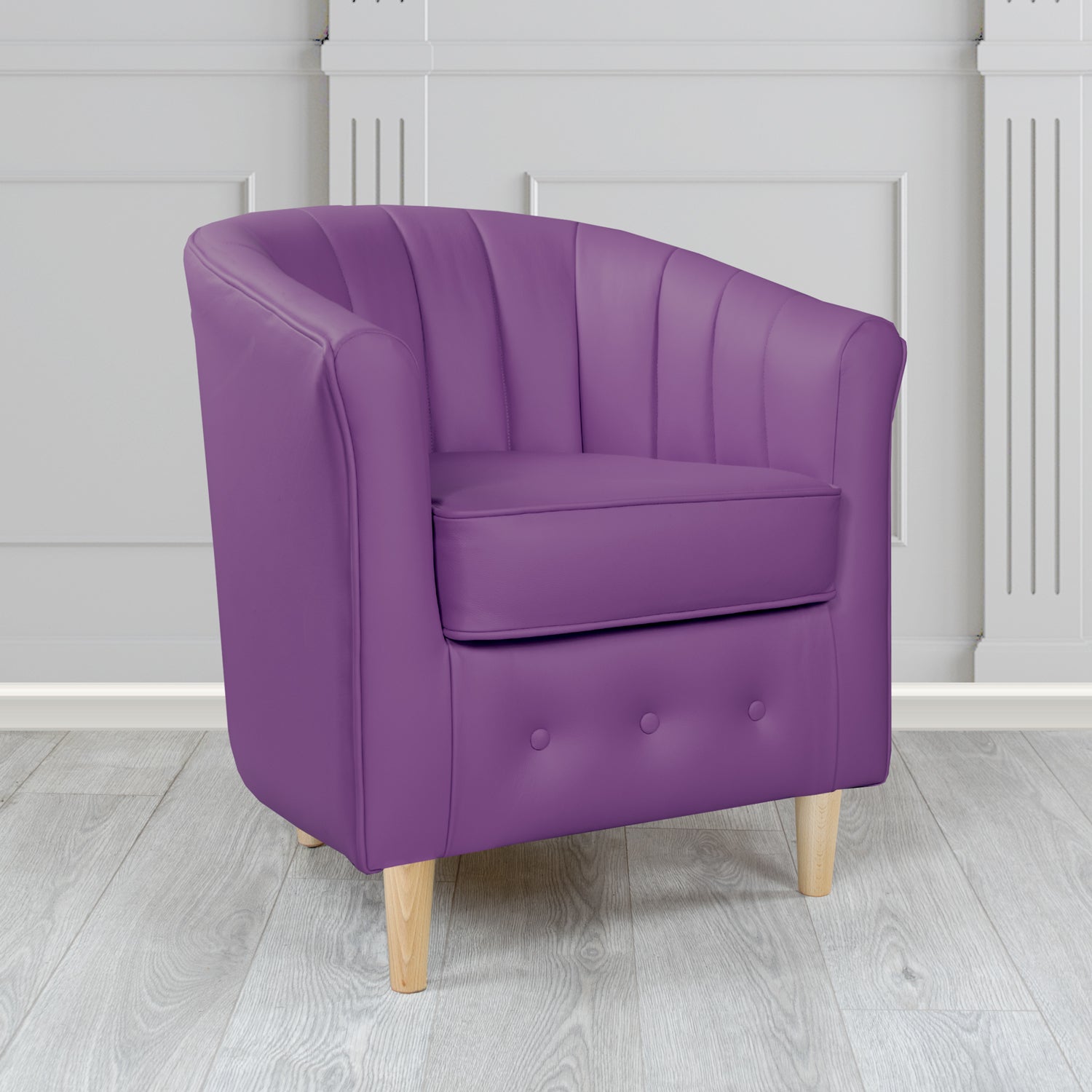 Doha Tub Chair in Shelly Crib 5 Genuine Leather
