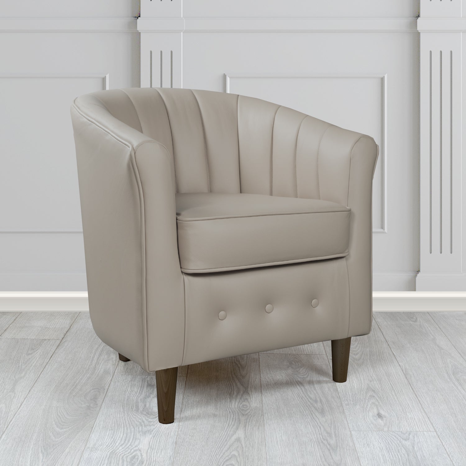 Doha Tub Chair in Vele Essential Crib 5 Genuine Leather