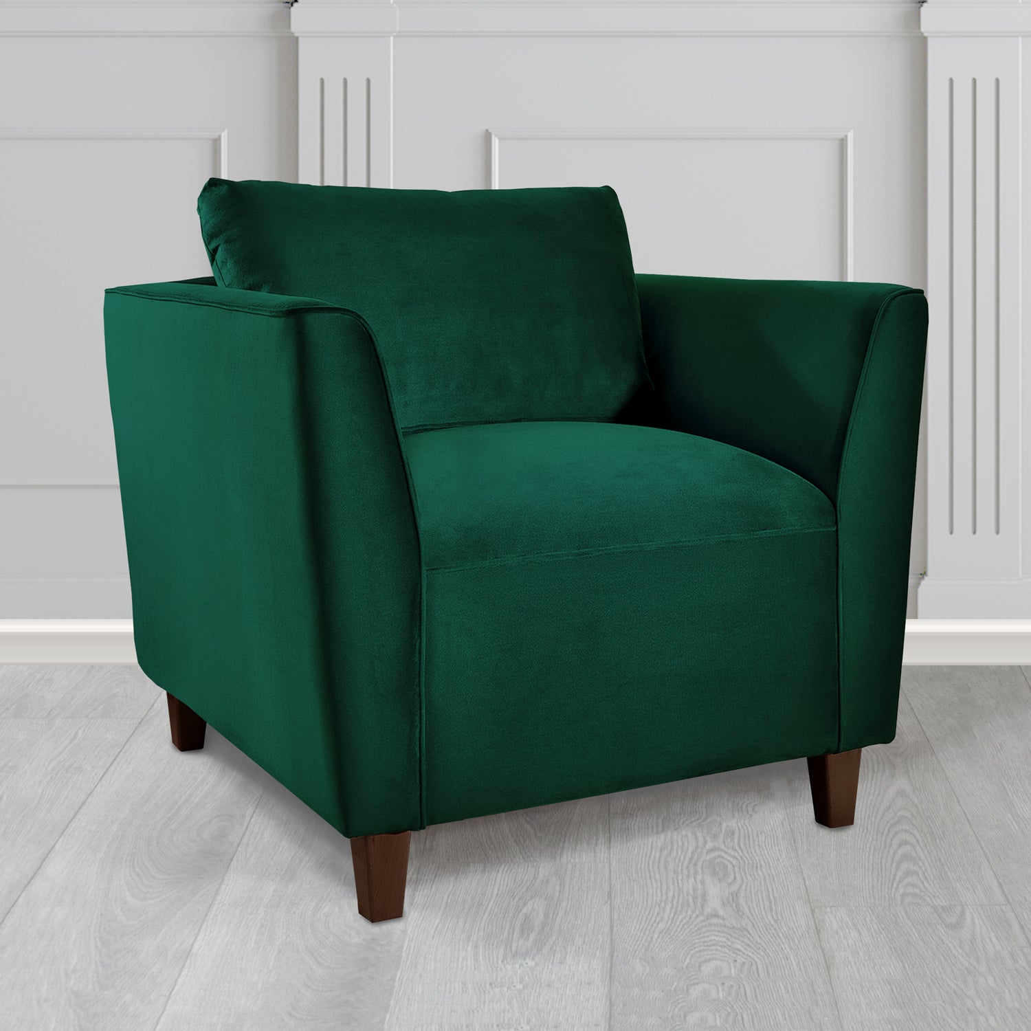 Ellie Tub Armchair in Monaco Plush Velvet Fabric