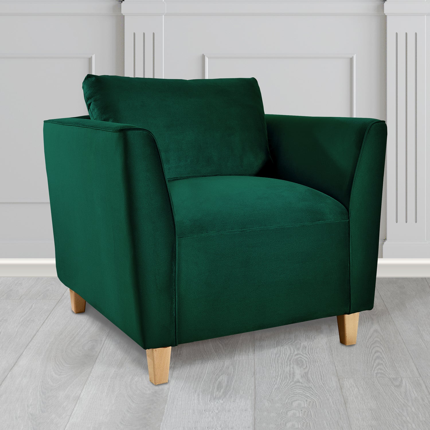 Ellie Tub Armchair in Monaco Plush Velvet Fabric