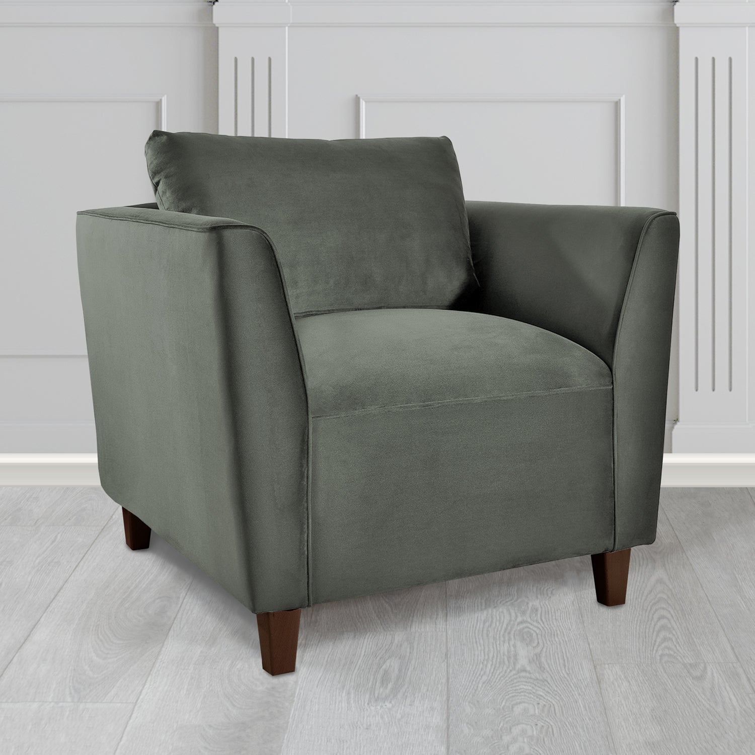 Ellie Tub Armchair in Sapore Velvet Fabric