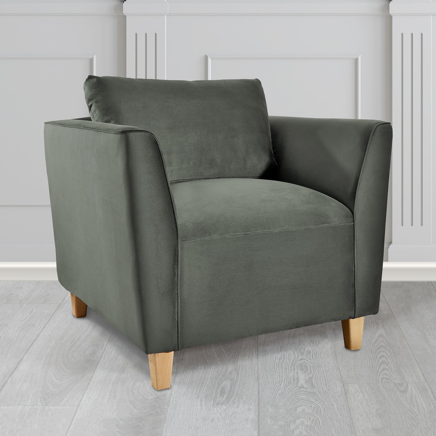 Ellie Tub Armchair in Sapore Velvet Fabric