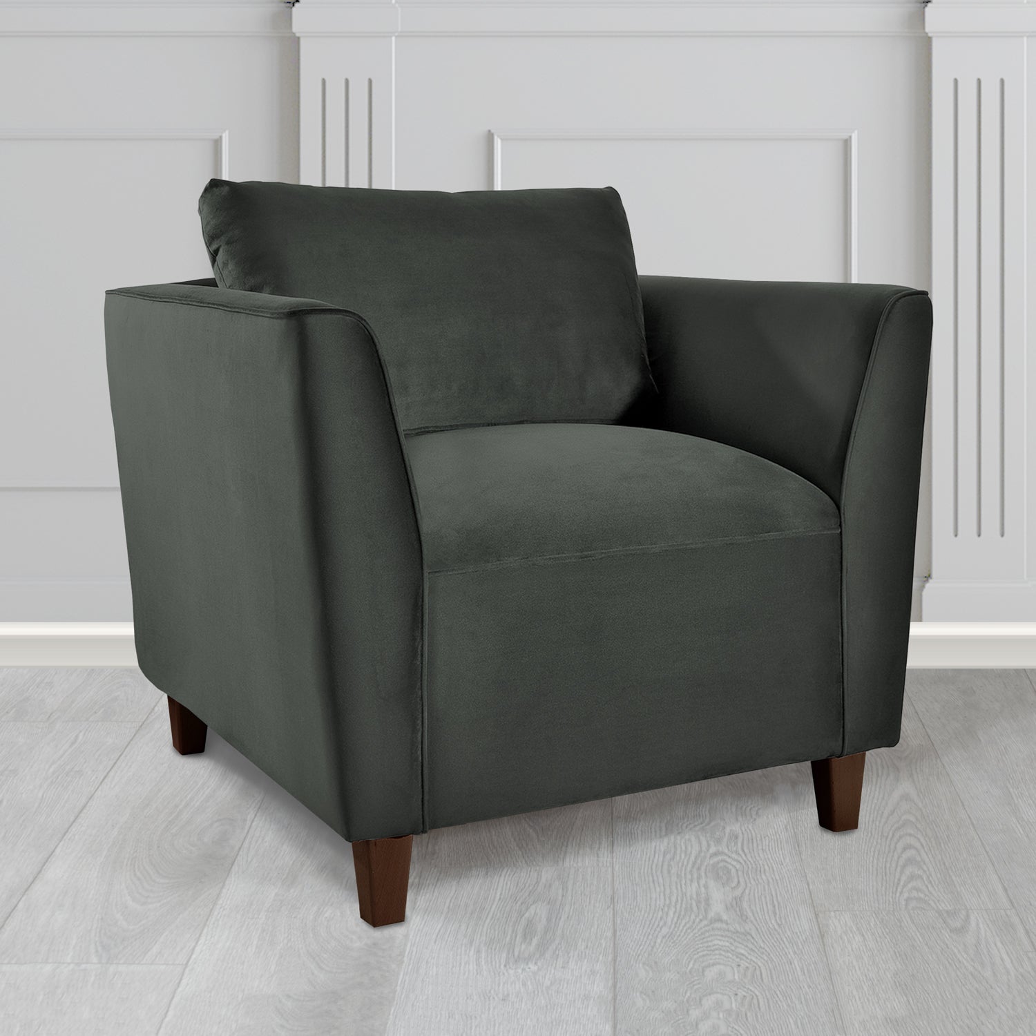 Ellie Tub Armchair in Sapore Velvet Fabric