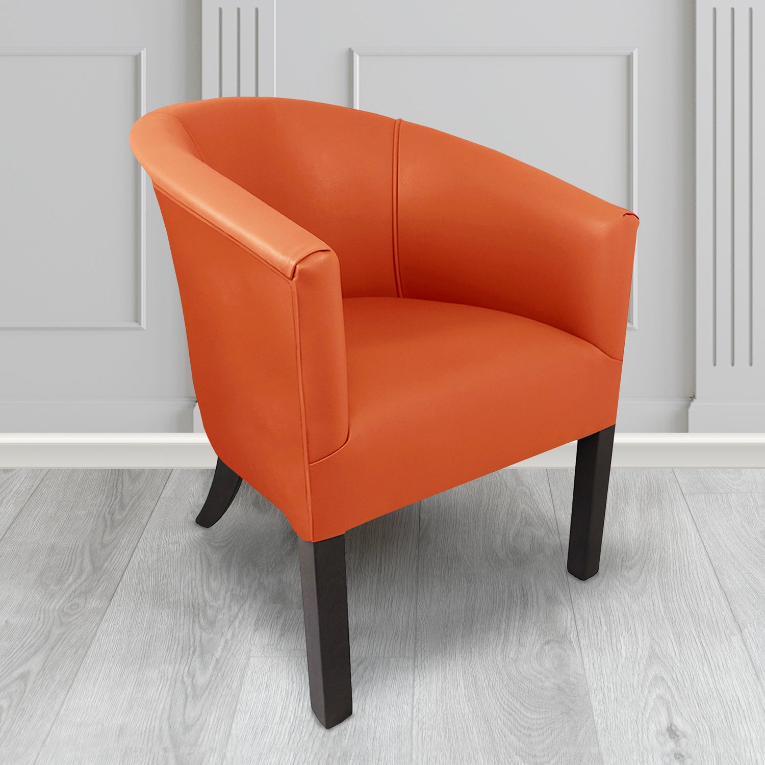 Dark orange hotsell accent chair