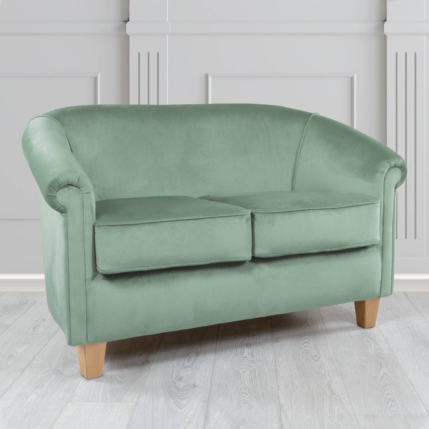 Siena 2 Seater Tub Sofa in Passione Velvet Fabric