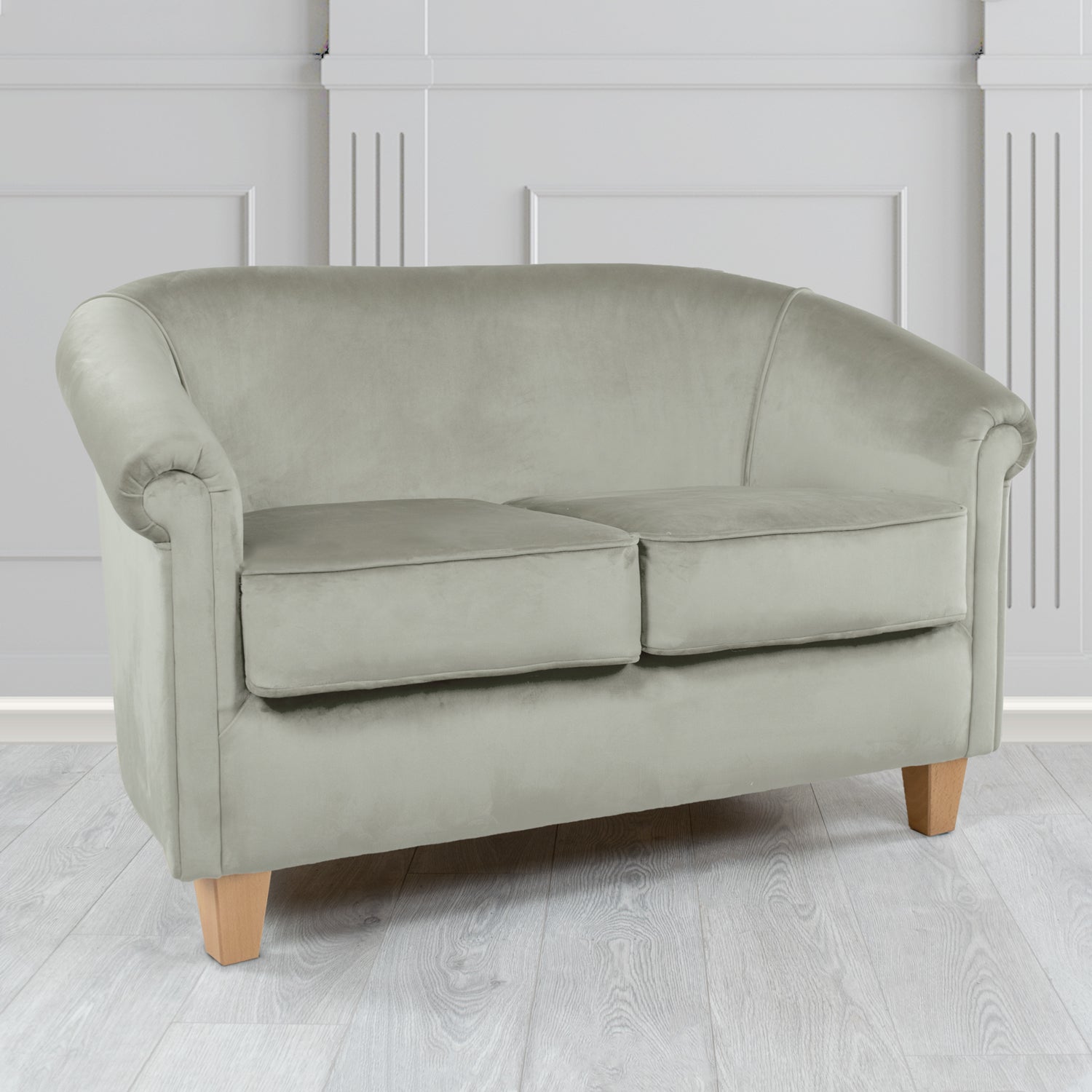 Siena 2 Seater Tub Sofa in Passione Velvet Fabric
