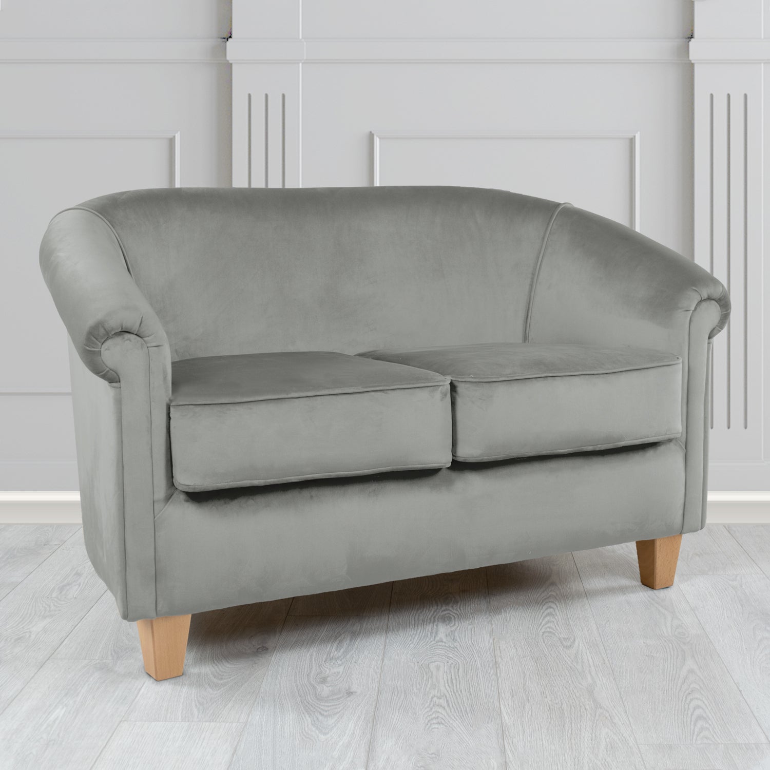Siena 2 Seater Tub Sofa in Passione Velvet Fabric