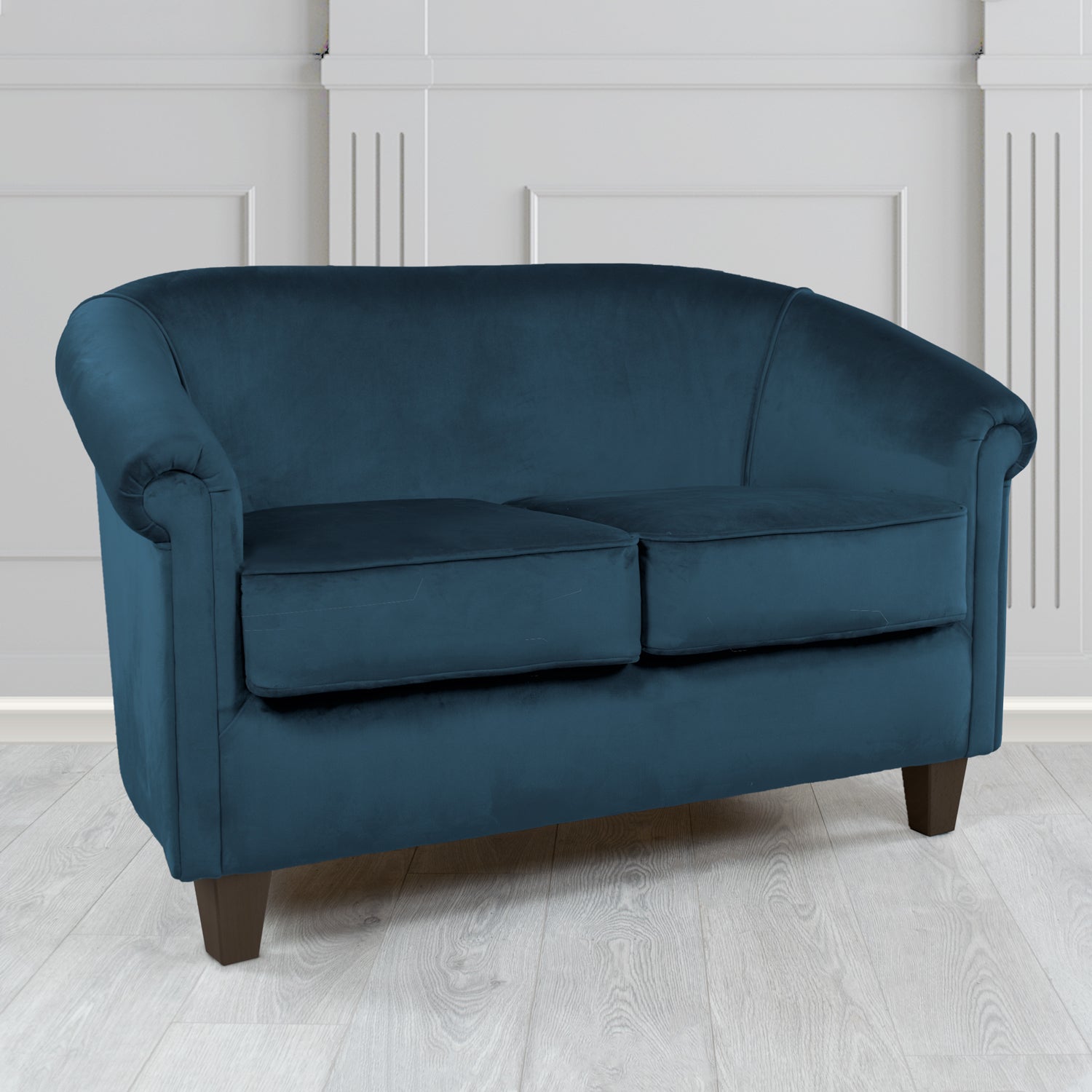 Siena 2 Seater Tub Sofa in Passione Velvet Fabric