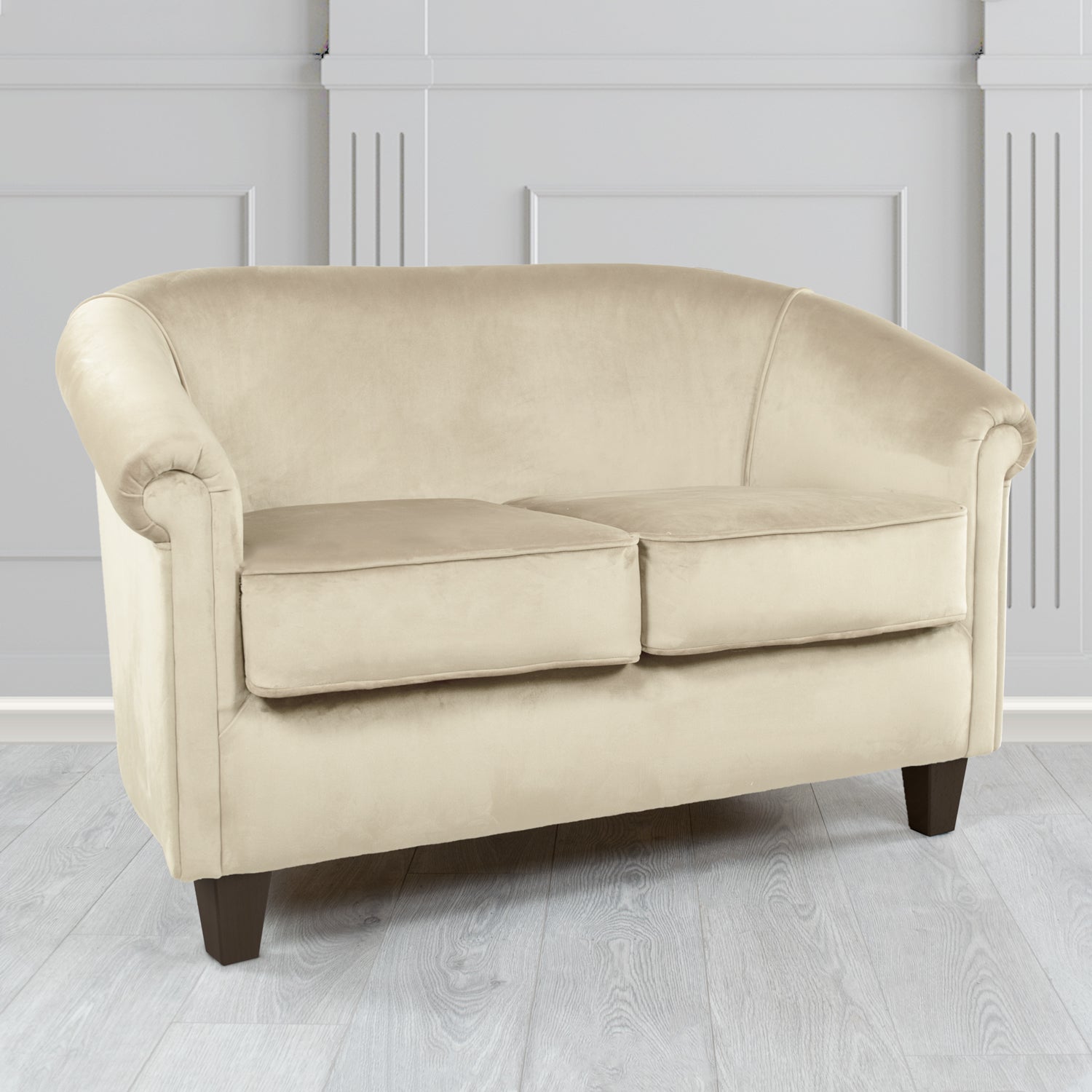Siena 2 Seater Tub Sofa in Passione Velvet Fabric