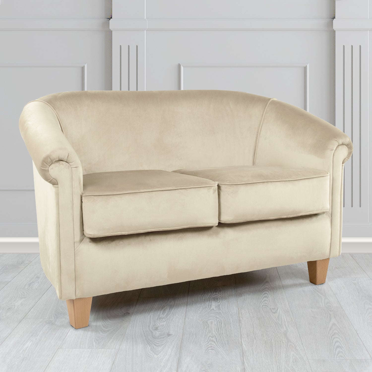 Siena 2 Seater Tub Sofa in Passione Velvet Fabric