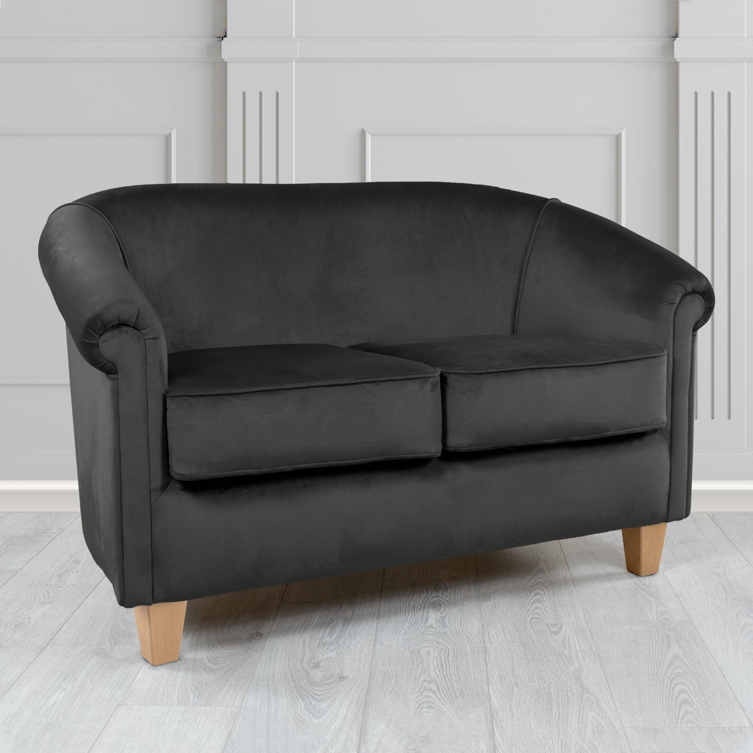 Siena 2 Seater Tub Sofa in Passione Velvet Fabric