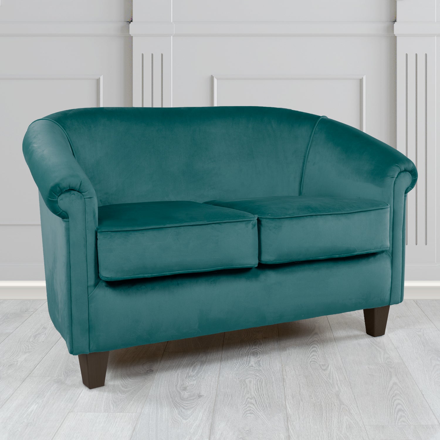 Siena 2 Seater Tub Sofa in Passione Velvet Fabric