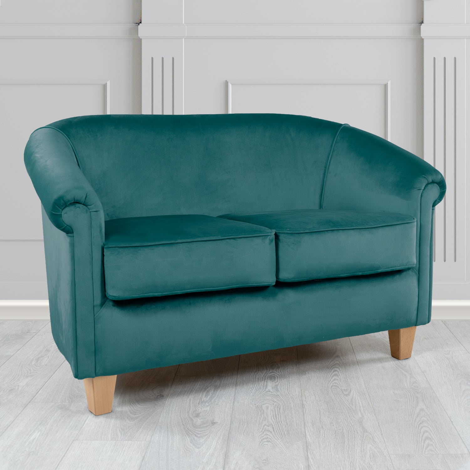 Siena 2 Seater Tub Sofa in Passione Velvet Fabric