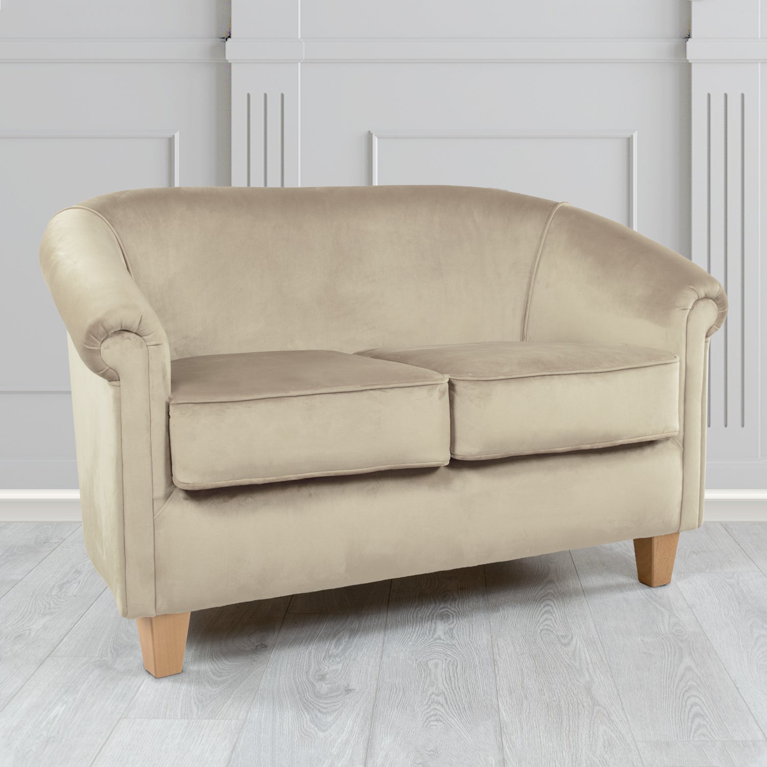 Siena 2 Seater Tub Sofa in Passione Velvet Fabric