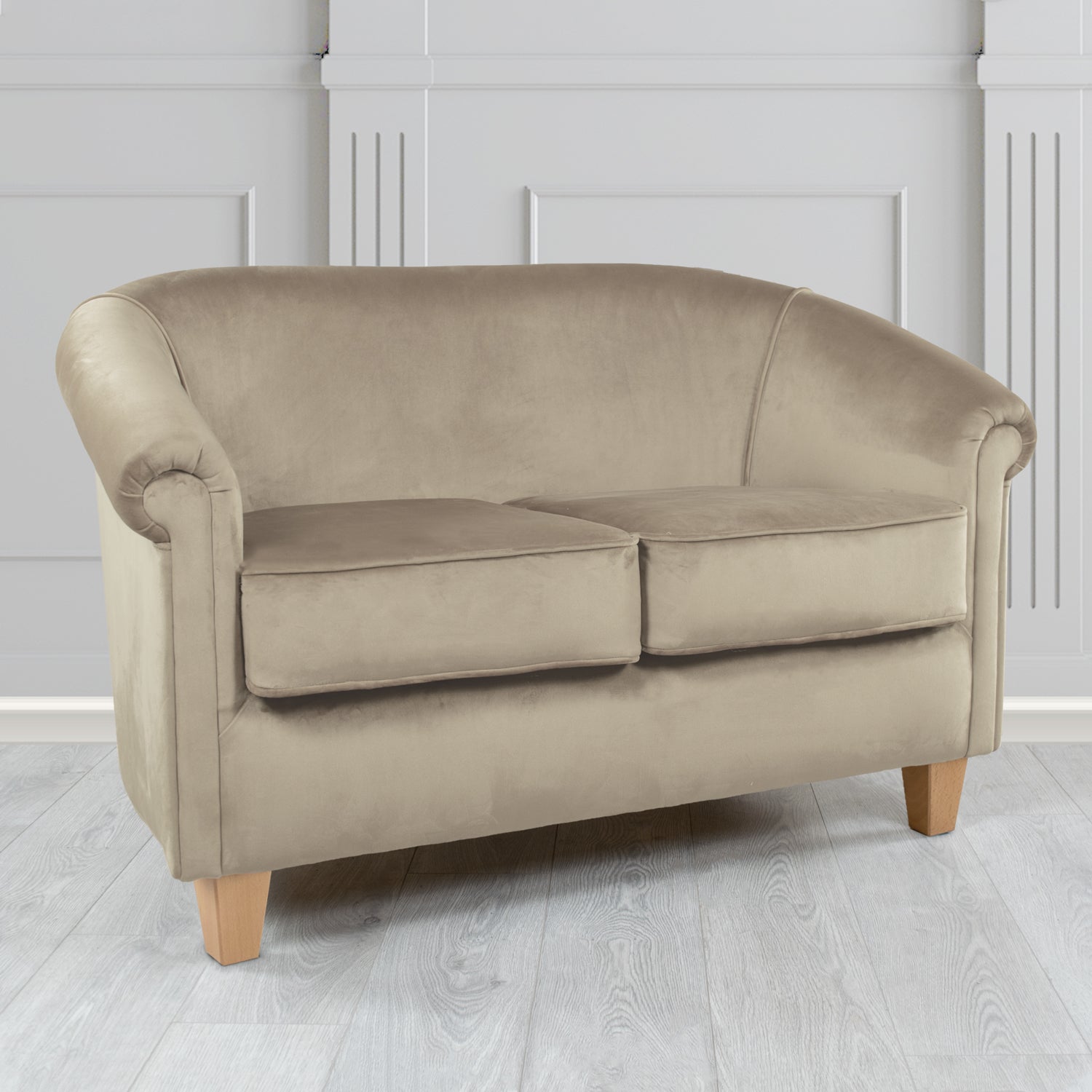 Siena 2 Seater Tub Sofa in Passione Velvet Fabric