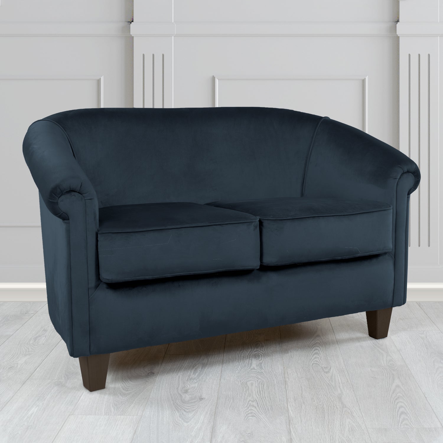 Siena 2 Seater Tub Sofa in Passione Velvet Fabric