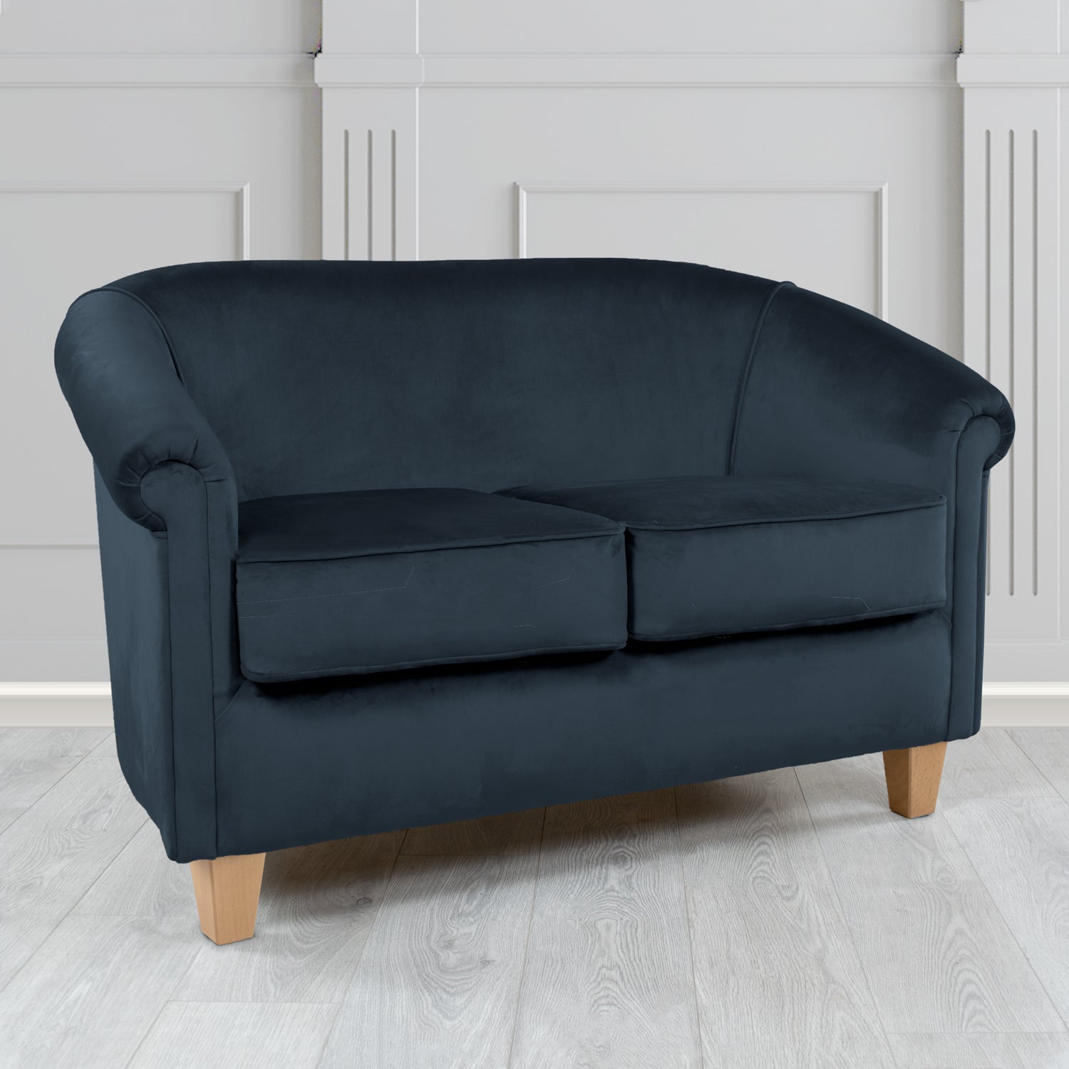 Siena 2 Seater Tub Sofa in Passione Velvet Fabric