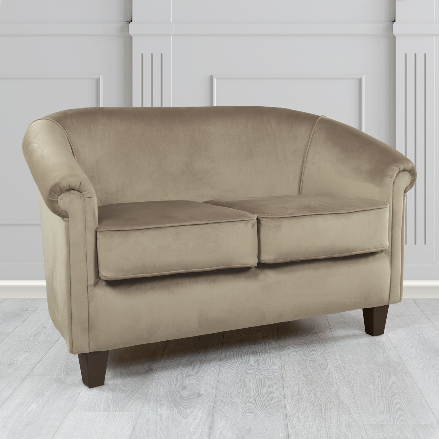 Siena 2 Seater Tub Sofa in Passione Velvet Fabric