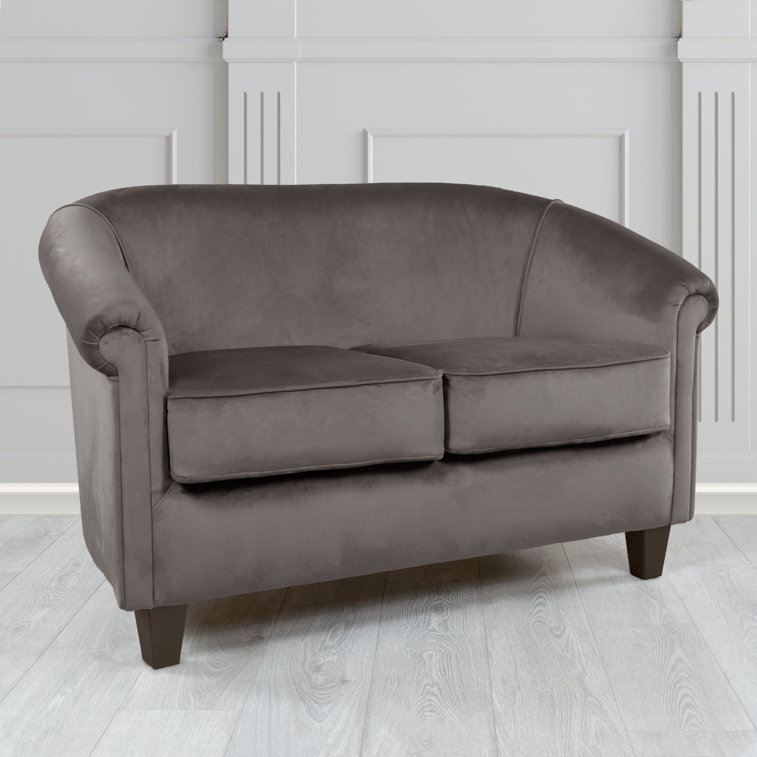 Siena 2 Seater Tub Sofa in Passione Velvet Fabric