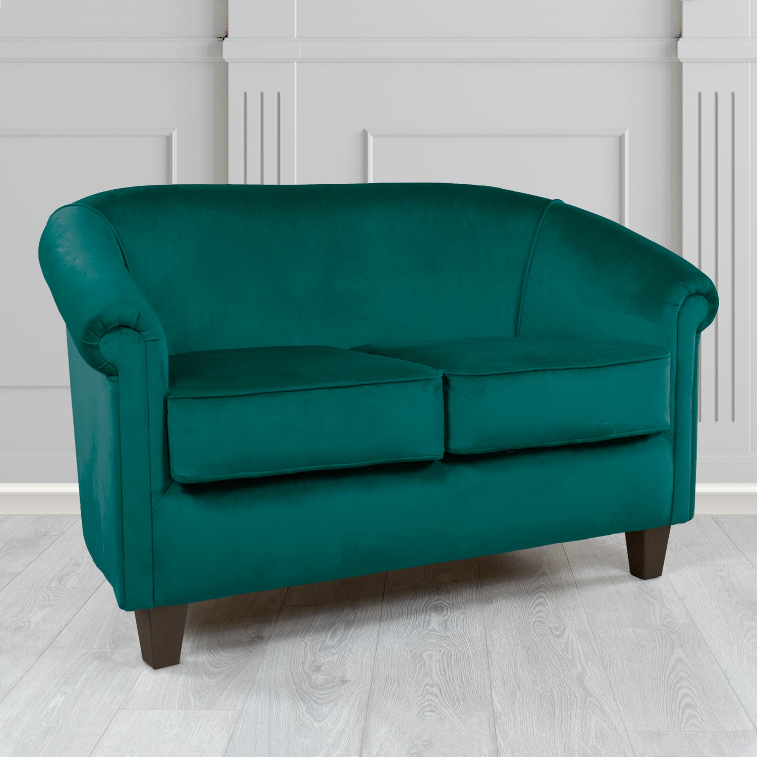 Siena 2 Seater Tub Sofa in Passione Velvet Fabric