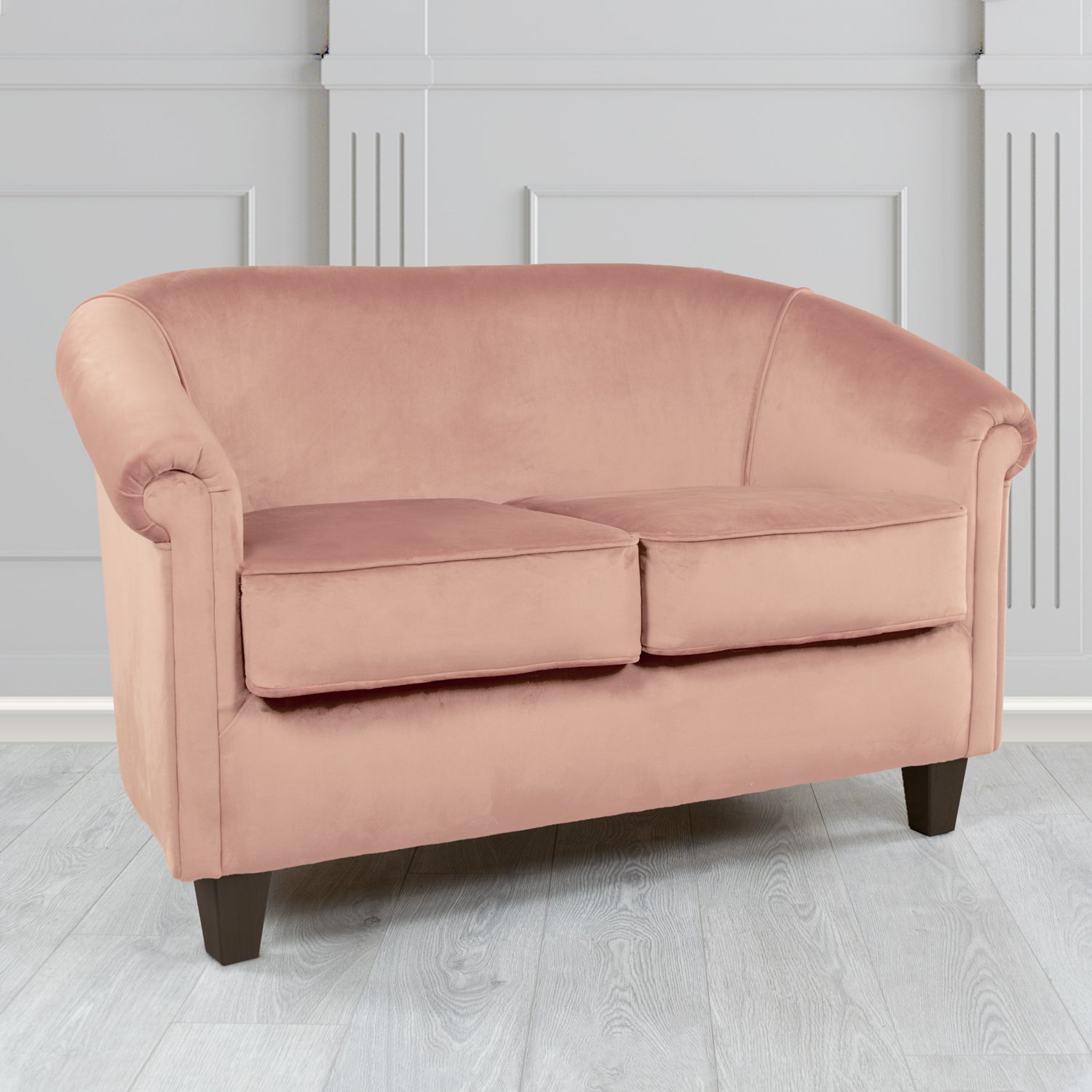 Siena 2 Seater Tub Sofa in Passione Velvet Fabric