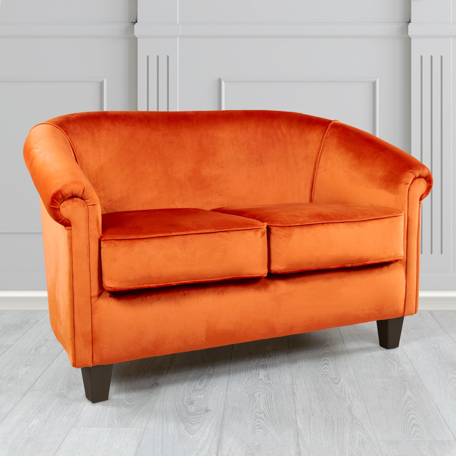 Siena 2 Seater Tub Sofa in Passione Velvet Fabric