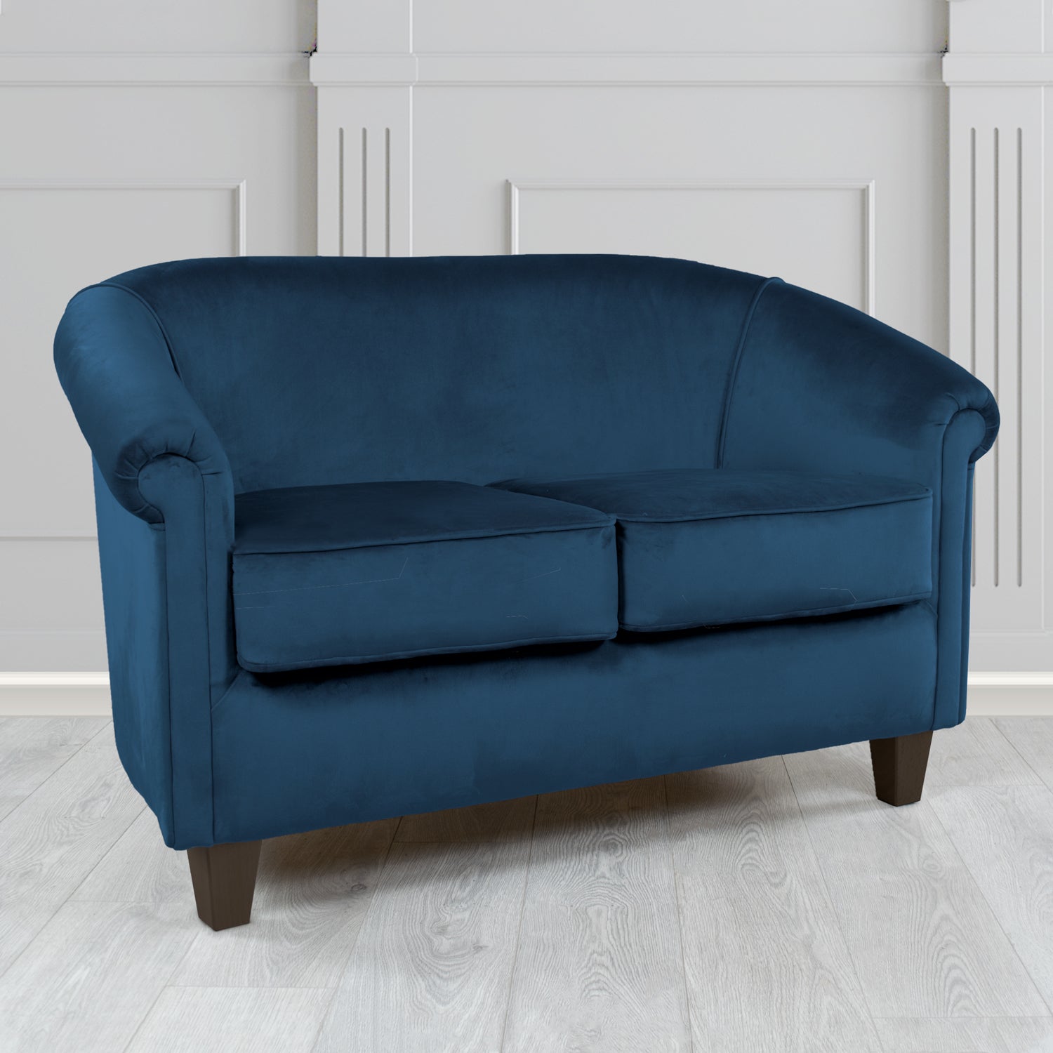 Siena 2 Seater Tub Sofa in Passione Velvet Fabric