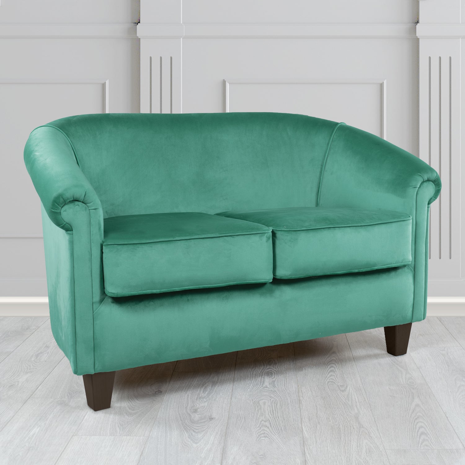 Siena 2 Seater Tub Sofa in Passione Velvet Fabric