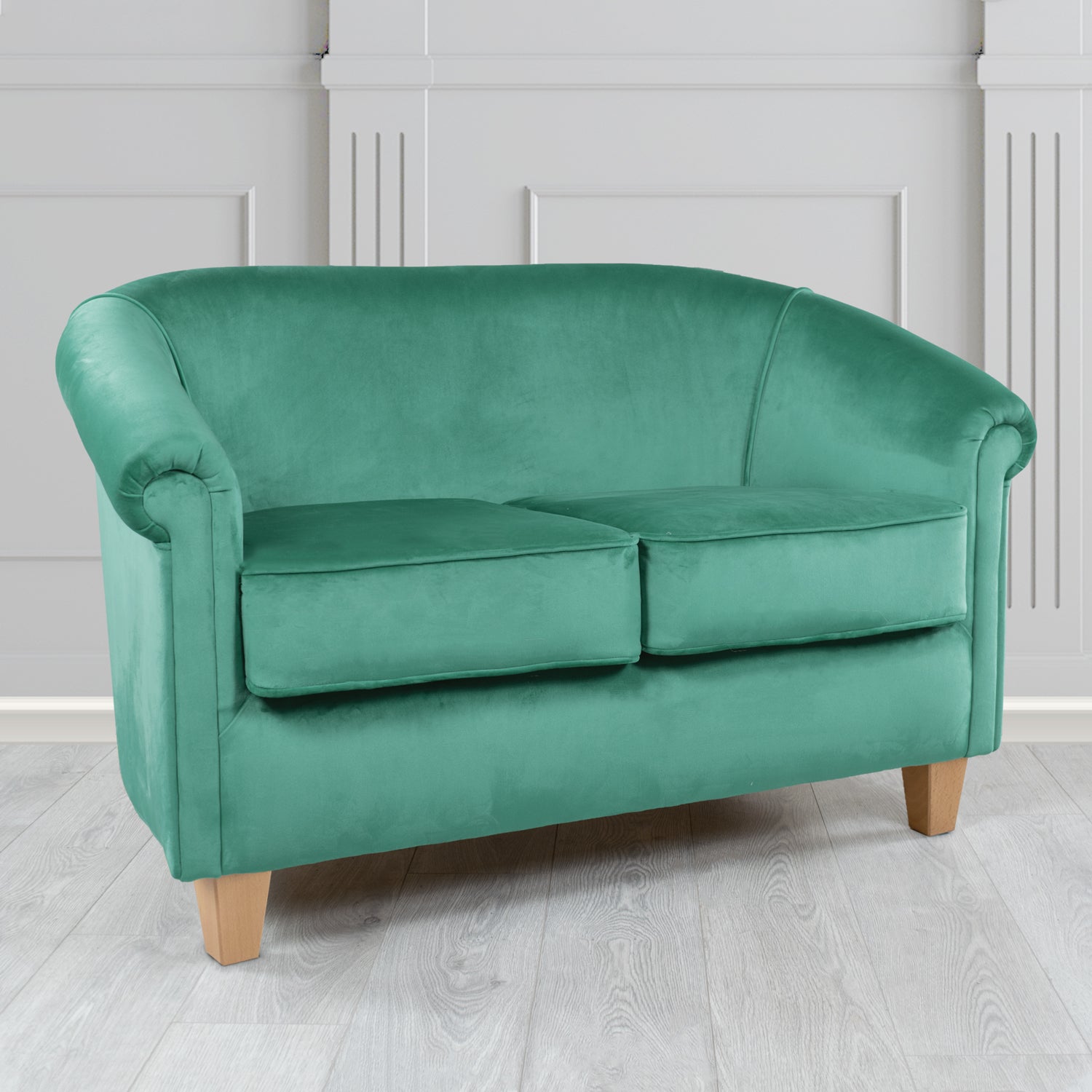 Siena 2 Seater Tub Sofa in Passione Velvet Fabric