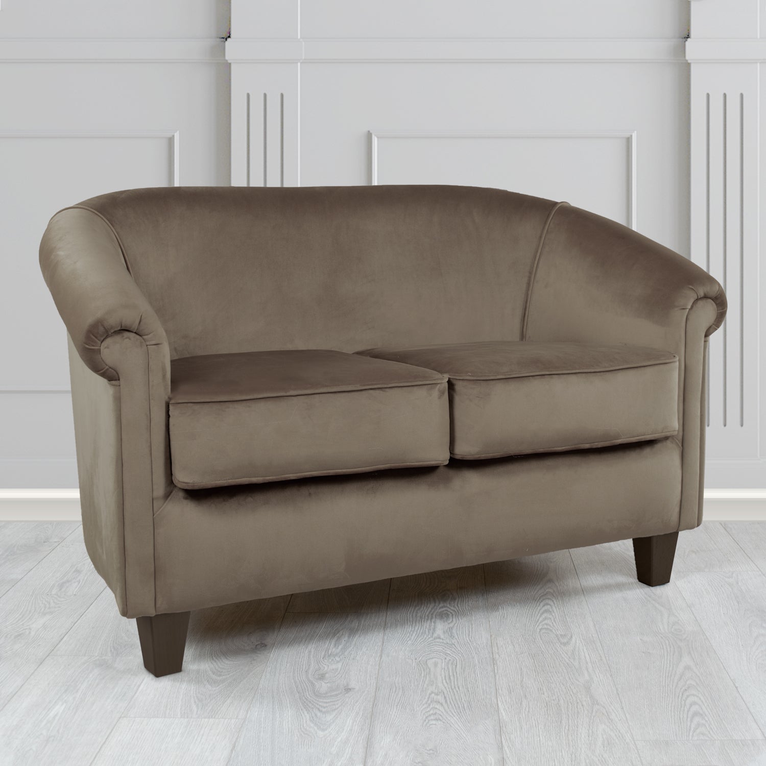Siena 2 Seater Tub Sofa in Passione Velvet Fabric