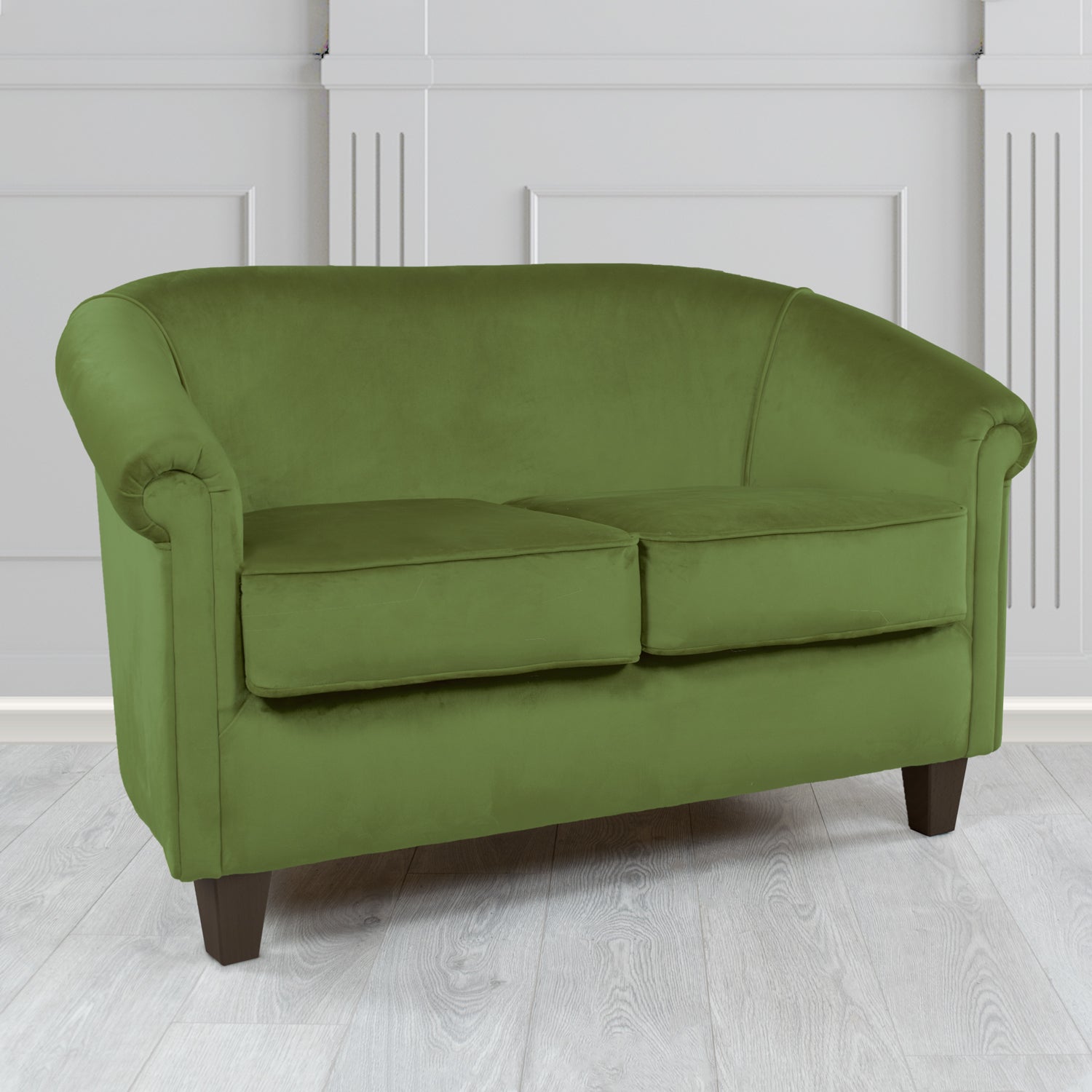 Siena 2 Seater Tub Sofa in Sapore Crib 5 Velvet Fabric